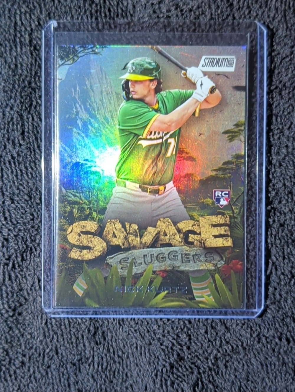 Nick Kurtz - 2025 Topps Stadium Club Savage Sluggers SS-21 ROOKIE Athletics